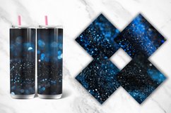 3D Blue and black glitter Tumbler Wrap Bundle Product Image 3