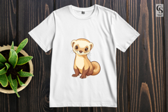 Cute Baby Ferret Clipart Sublimation PNG Product Image 3