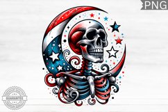 4th of July Skeleton - 4th Of July PNG Design Product Image 1