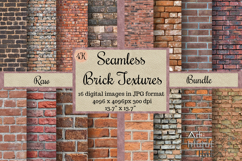 100 Seamless Brick Textures, Set 2, 8 Packs in 1, Tileable Product Image 2