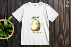 Cute Avocado Character Clipart Sublimation PNG Product Image 2