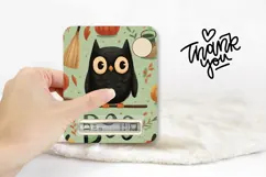 Cartoon Owl Money Card, Printable Halloween Money Card Product Image 3
