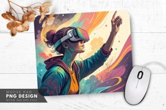 Virtual Reality Experience Hand Reaching Mouse Pad PNG Product Image 1