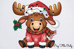 Woodland Christmas Animals Cliparts PNG Product Image 1