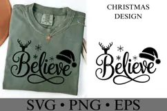 Believe Svg | Christmas svg | Shirt Svg Product Image 1