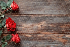 Red Roses Background PNG, Wooden Background Designs Product Image 3