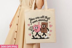 You are all that I ever PNG, Retro Valentine Sublimation Product Image 1