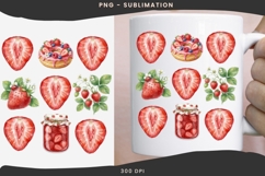 Strawberries png design for T-shirts Product Image 3