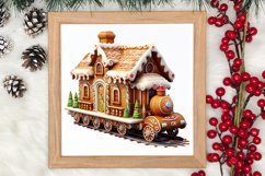 Watercolor Santa Claus Sublimation Clipart, Santa PNG Product Image 3