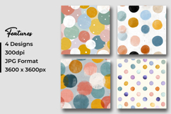 Pastel Circles Pattern Digital Paper Product Image 3