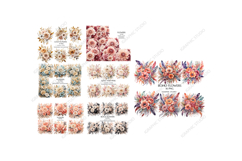 Flowers Mega Clipart Bundle, Floral Clipart, Huge Bundle Product Image 3