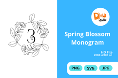Spring Blossom Monogram Product Image 1