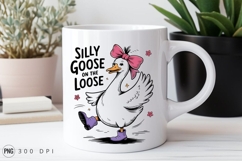 Cartoon Goose In Boots Funny Animal Sublimation PNG Product Image 3