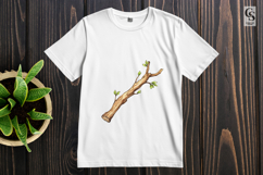 Watercolor Tree Branch Clipart Sublimation PNG Product Image 3