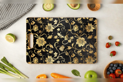 Black &amp; Gold Cutting Boards sublimation Design Product Image 3
