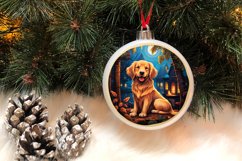 3D Christmas Dog Ornaments Engraved Bundle, 3D Dog Christmas Product Image 3