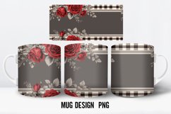 Vintage Rose Mug Wrap Sublimation Designs|Valentine's day Product Image 3