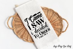 I came i saw i decided to order take out svg, Kitchen To Product Image 1