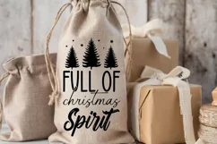 Full of christmas spirit SVG, Christmas SVG Product Image 3