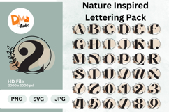 Nature Inspired Lettering Pack Monogram Product Image 1