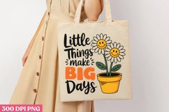 Little things make big days PNG, Retro Positive Sublimatio Product Image 3