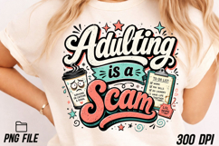 Funny Sarcastic is a Scam PNG Product Image 4