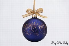 Luxury Blue And Gold Christmas Clipart PNG Product Image 1