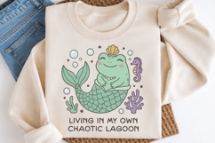 Cute Frog Mermaid Living in my own lagoon PNG Product Image 1