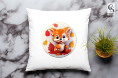 Cute Baby Fox Clipart Sublimation PNG Product Image 3