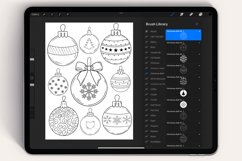 50 Christmas Balls Procreate Stamps Brushes Product Image 3