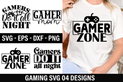 Gaming SVG Design - Gamers do it all night Product Image 1