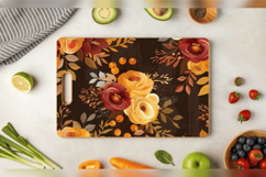Autumn Bouquet Flowers Cutting Boards sublimation Design Product Image 3