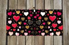 Valentine Hearts | black &amp; pink Sublimation Mug design PLUS Product Image 3