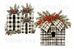 Christmas, Presents, Ephemera, PNG, watercolor, Clipart Product Image 3