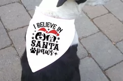 I believe in santa paws SVG, Christmas Dog SVG Product Image 3