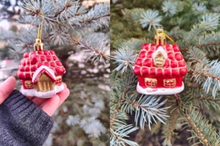 Hand Decorating Christmas Tree with Ornaments Product Image 2