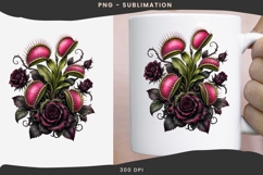 Gothic venus flytrap png design for T-shirts Product Image 2