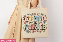Created white a purpose PNG, Retro Christian Sublimation PNG Product Image 3