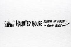 Halloween Horizontal Sign SVG Product Image 3