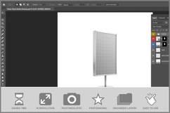 Poster Stand Studio Mockup Product Image 2