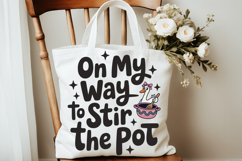 On My Way To Stir The Pot PNG, Funny Goose Clipart Product Image 4