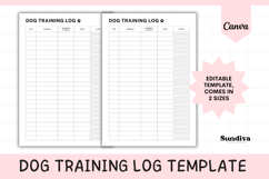 Dog Training Log Template 3 | With Star Rating Product Image 1