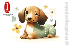 Baby Dachshund Dog - JPG File Product Image 1