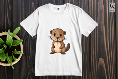 Cute Baby Otter Clipart Sublimation PNG Product Image 3