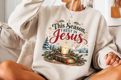 4 Christian Christmas PNG Designs, 4 Christian Inspirational Product Image 3