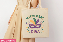 MARDI GRAS DIVA PNG, Mardi Gras Sublimation PNG Product Image 3