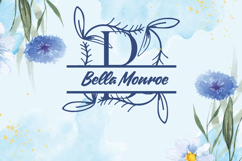 Ivy Whisper Split Monogram - Elegant Serif Split Monogram Product Image 2