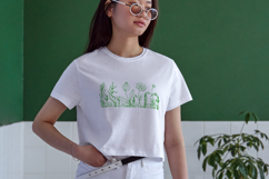 Green Meadow Floral Border Embroidery Design Product Image 3