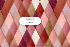 Christmas Argyle Seamless Pattern, Festive Vintage Texture Product Image 1