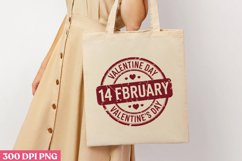 14 February Valentine&#039;s Day PNG, Valentines Day Stamps Clipa Product Image 3